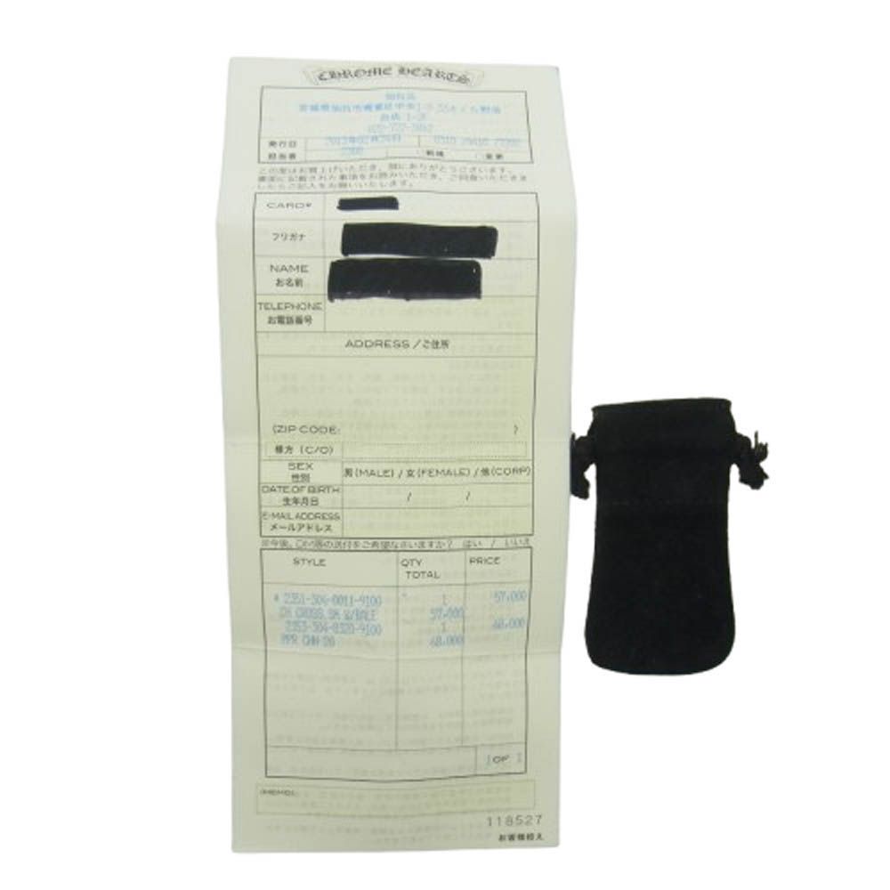  CHROME HEARTS クロムハーツ 原本有 CH CRS SML W BALE スモールCHクロスベイル Wベイル ペンダント トップ シルバー系 その他 アクセサリー