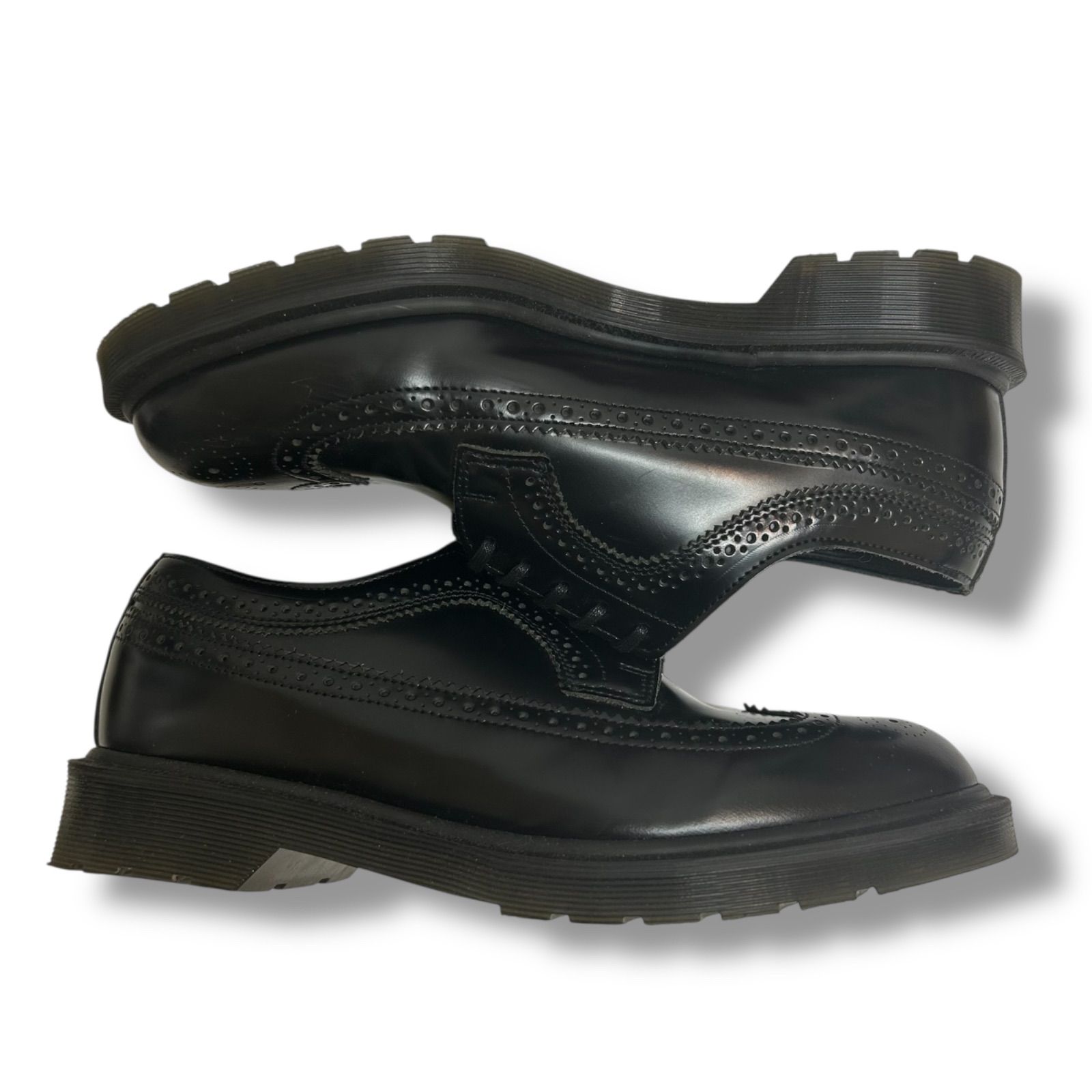 Dr.martens MADE IN ENGLAND 3989 BROUGUE SHOE BLACK SMOOTH