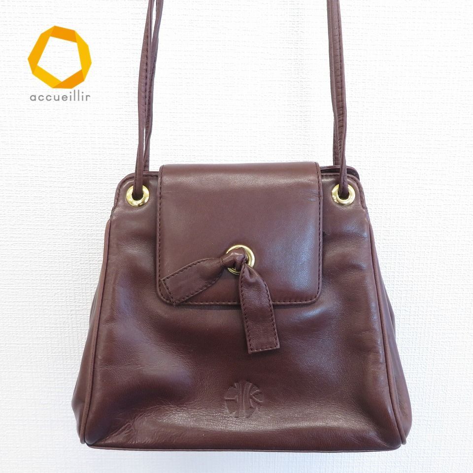 エンリケロエベ LOEWE ナッパレザー ショルダーバッグ ポシェット 