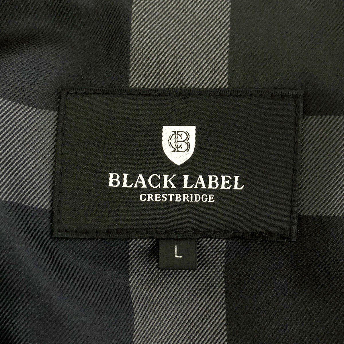 BLACK LABEL CRESTBRIDGE ブラックレーベルクレストブリッジ 2Bナイロンセットアップスーツ ネイビー ジャケットL/ボトムLL  51E10-230-28 51R10-230-28