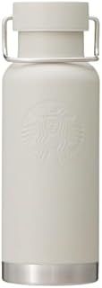STARBUCKS スターバックス ハンドルリッドステンレスロゴボトルマットベージュ473ml スタバ タンブラー