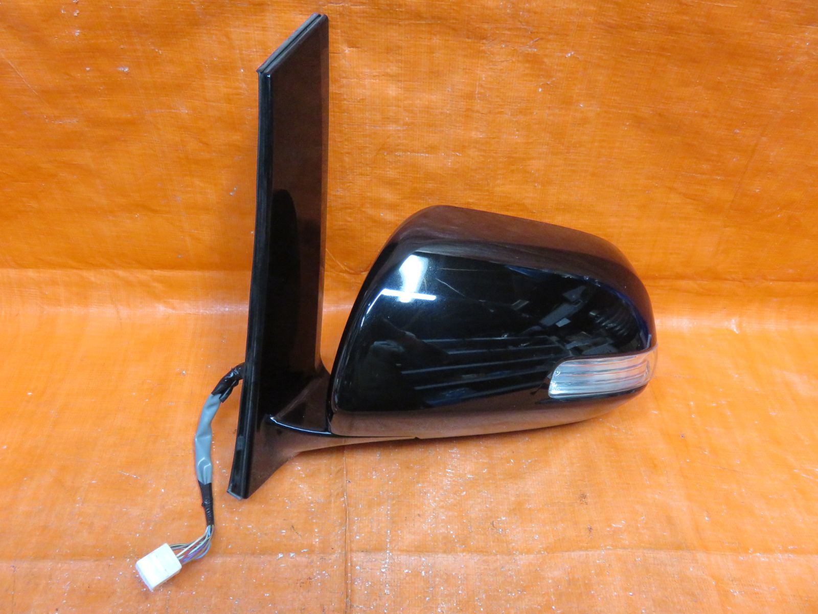 LA3663* アルファード GGH20W|後期 左 ドアミラー|助手席 サイドミラー|ウィンカー付 黒202 |ANH20W ANH25W GGH25W ヴェルファイア