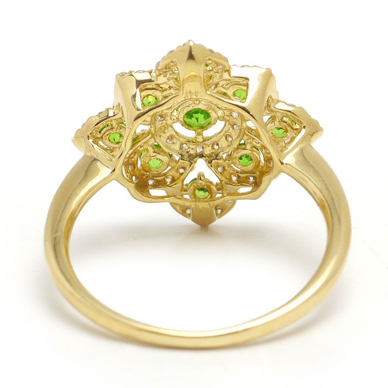 デマントイドガーネットリング 約13.5号 K18・G0.45・D0.38ct - メルカリ 