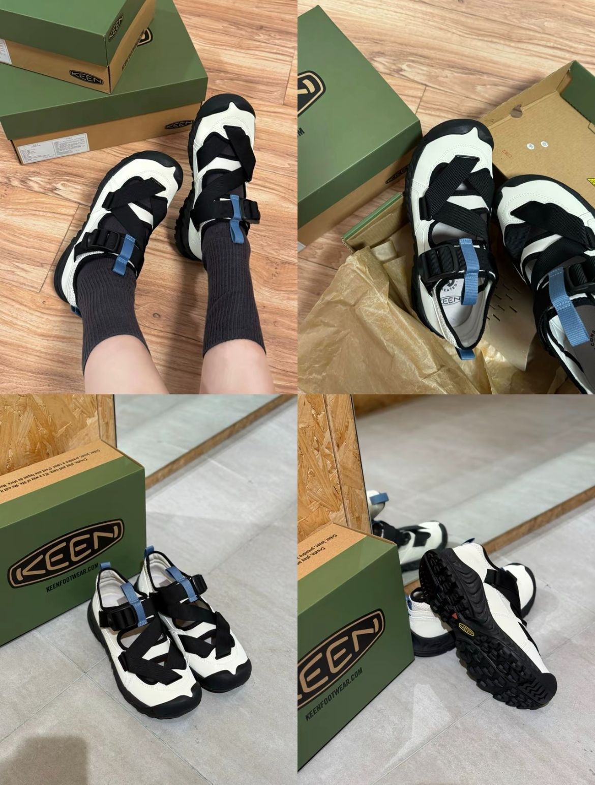 新品未使用 KEEN HOODZERRA SANDAL ホワイト フッドゼラ オール