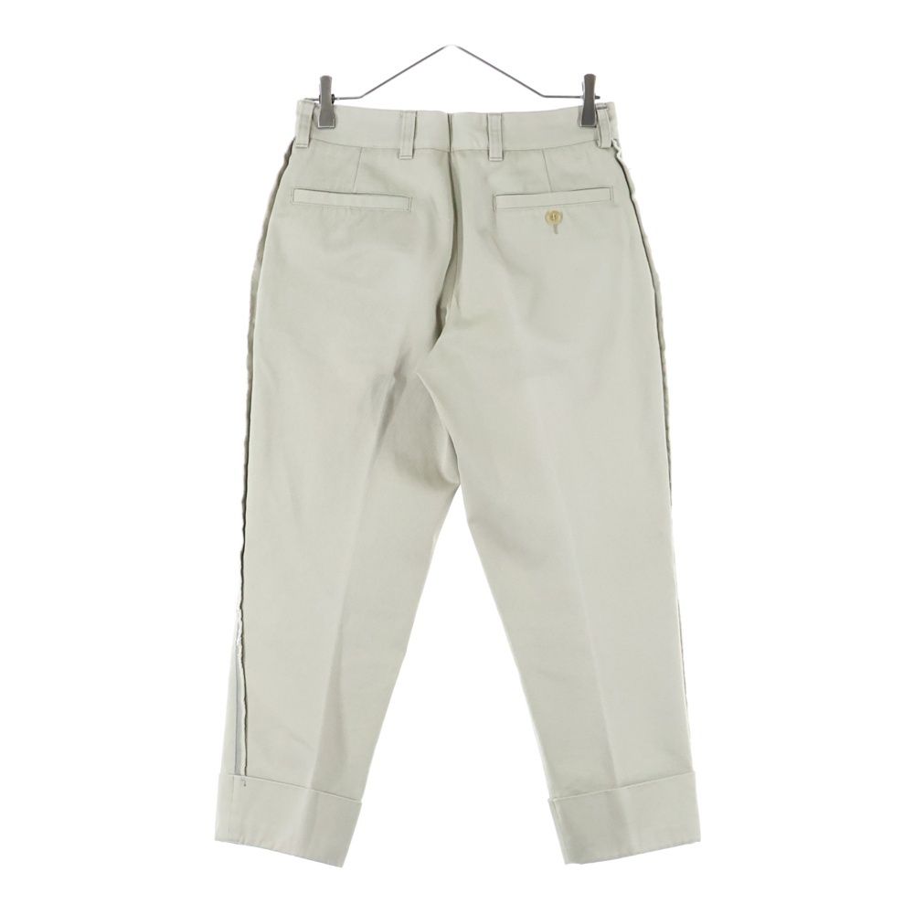 Dior HOMME ディオールオム 19SS メッシュ サイドライン ターンアップヘム チノパンツ ベージュ 923C117A4120