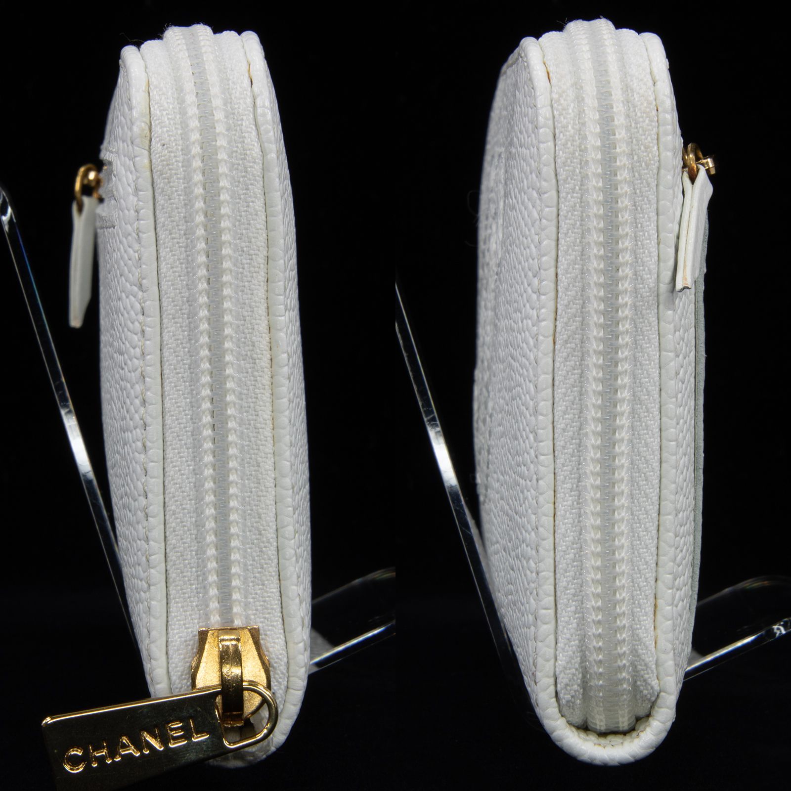 良品 CHANEL キャビアスキン 長財布 ラウンドジップ ビンテージ レザー 楽天市場】CHANEL シャネルラウンドファスナー長財布小銭入れ