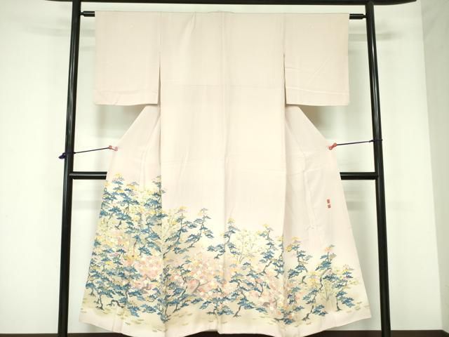 平和屋着物●本加賀友禅作家 百貫華峰 色留袖 草花 暈し染め 正絹 DAAX1376op