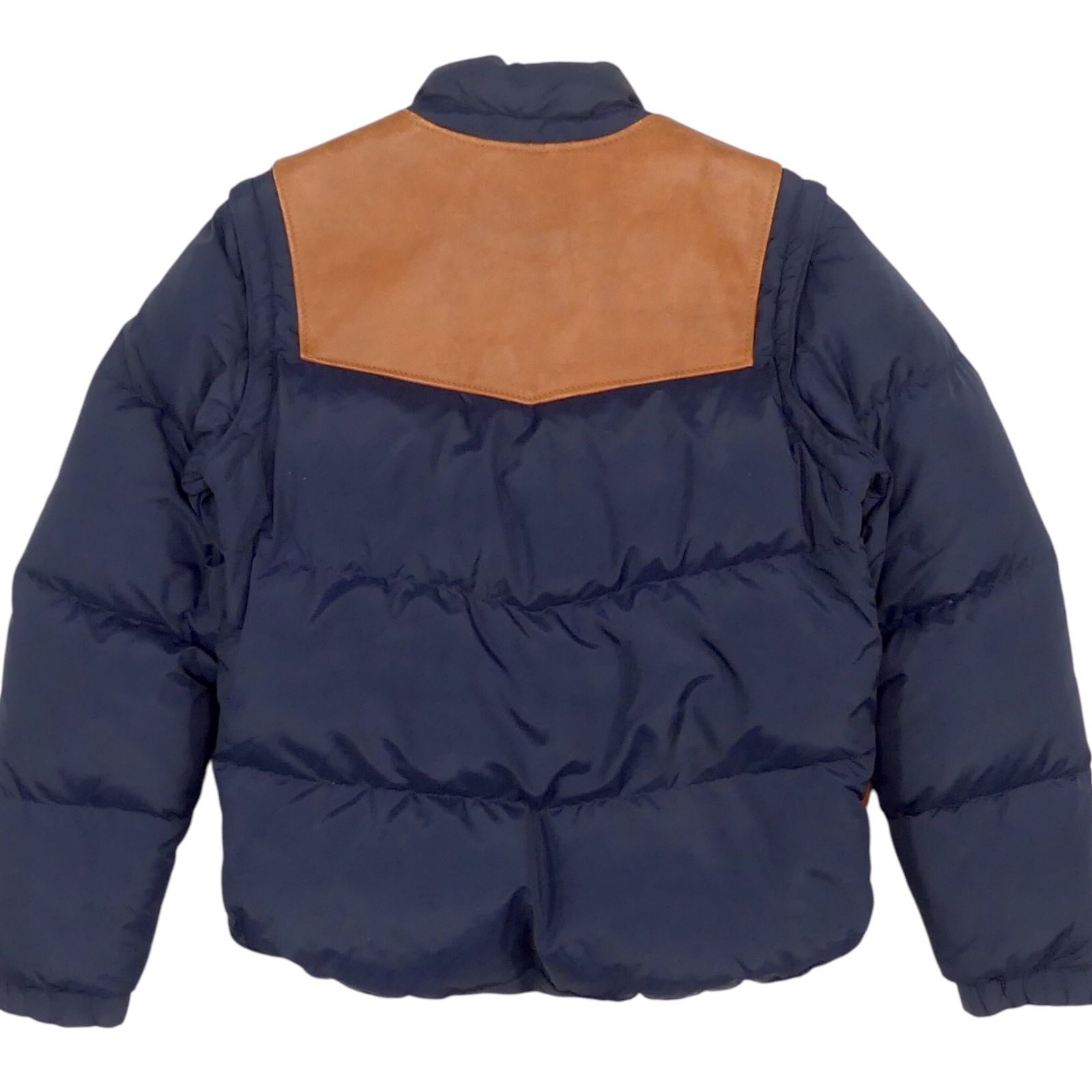 アメリカ製 Schott ショット ダウンジャケット 40 レザー L