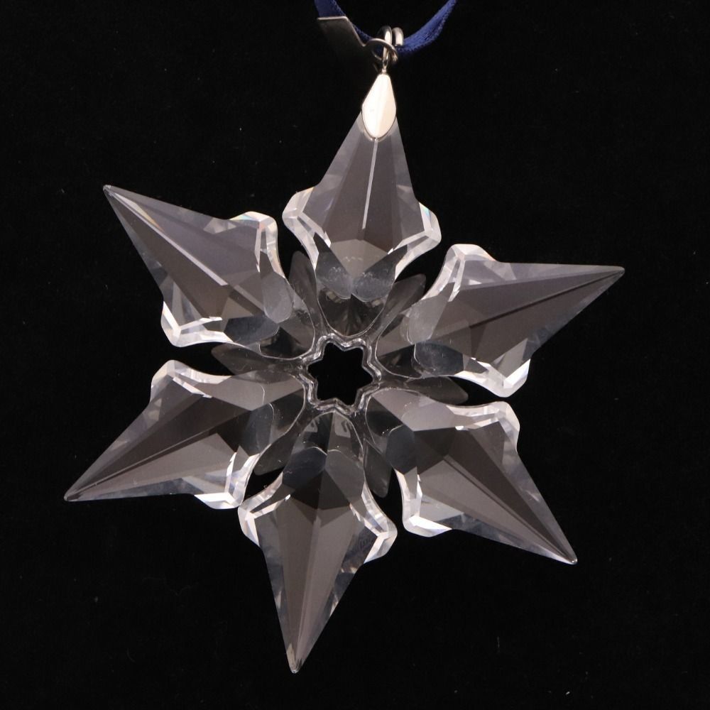 □ スワロフスキー 2000 クリスマス オーナメント 雪の結晶 箱付き □ スワロフスキー 2000 クリスマス オーナメント 雪の結晶 箱付き