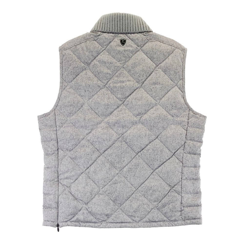 サイズ L POLOGOLF ラルフローレン ポロゴルフ ショール ダウンベスト ニット柄 グレー系 240101438470 ゴルフウェア メンズ ストスト
