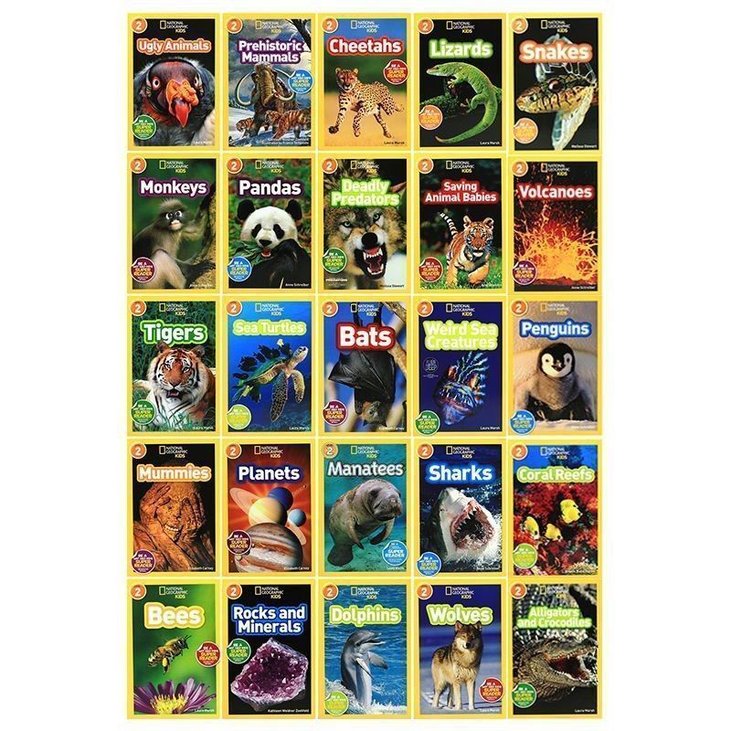 新品未使用 NATIONAL GEOGRAPHIC KIDS READERS LEVEL 2，25冊