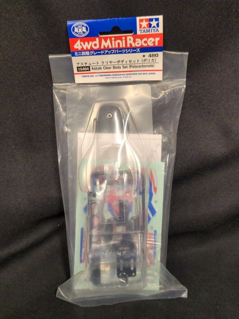 (未使用･未開封品)　タミヤ グレードアップパーツシリーズ No.494 アスチュート クリヤーボディセット 15494 df5ndr3 ミニ四駆 タミヤ ミニ四駆グレードアップパーツ No.494