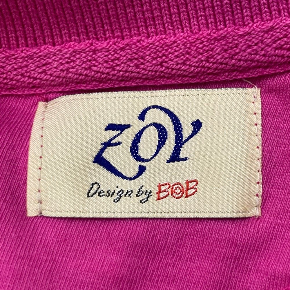 サイズ：40 ZOY ゾーイ 071682012 半袖ポロシャツ BOB  ピンク系 [240101416509] ゴルフウェア レディース ストスト サイズ：40 ZOY ゾーイ 071682012 半袖ポロシャツ BOB ピンク系