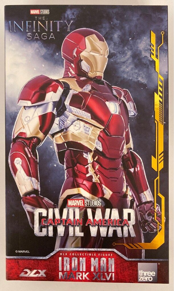 THREEZERO DLX COLLECTIBLE FIGURE CAPTAIN AMERICA / CIVIL WAR IRON MAN MARK XLVI 1/12スケール