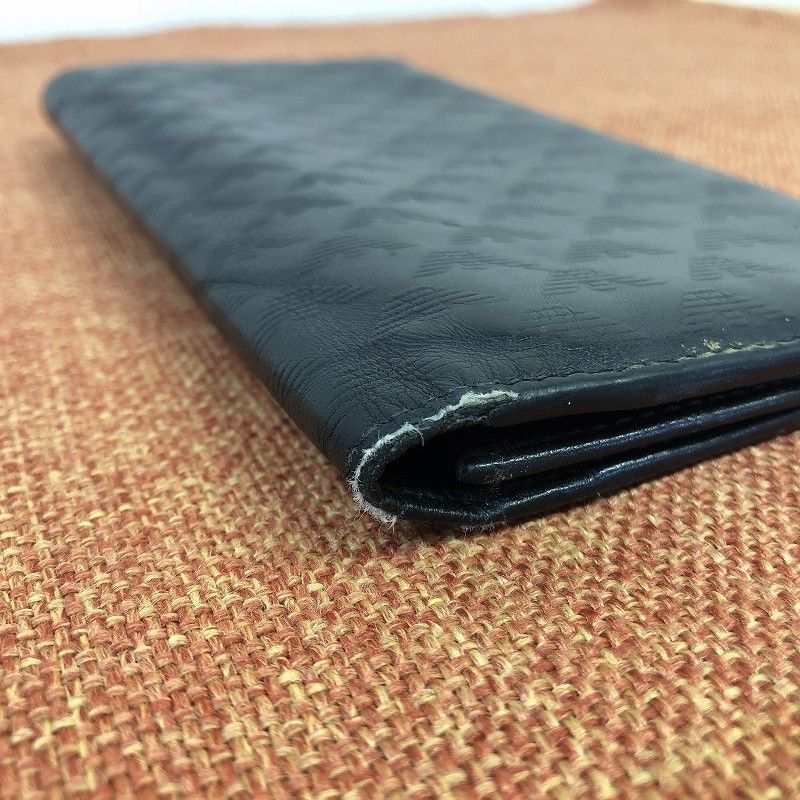 値下げ】EMPORIO ARMANI エンポリオ アルマーニ ブラックレザー 長財布