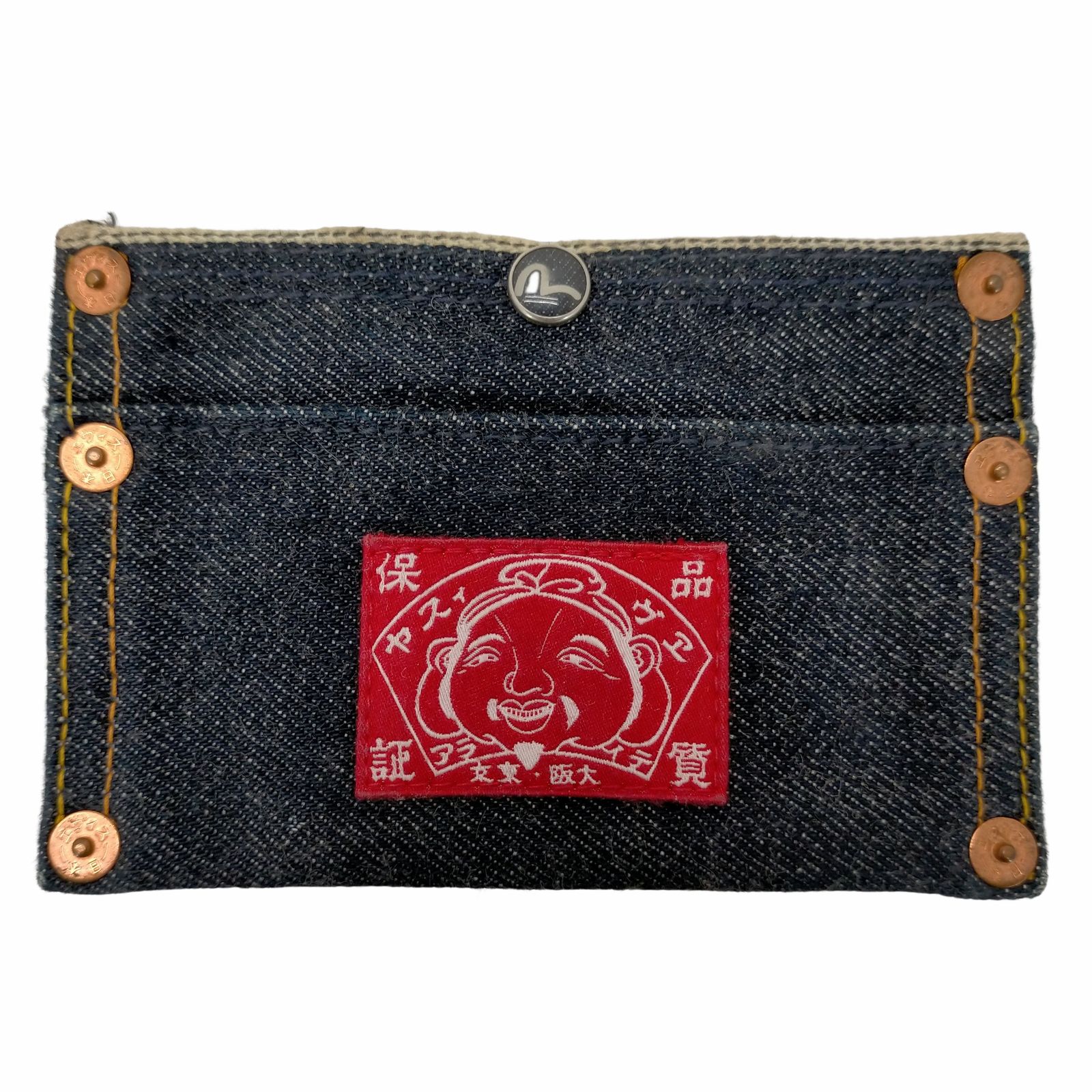 エヴィス EVISU カモメ刺繍 CARD-CASE カードケース メンズ 表記