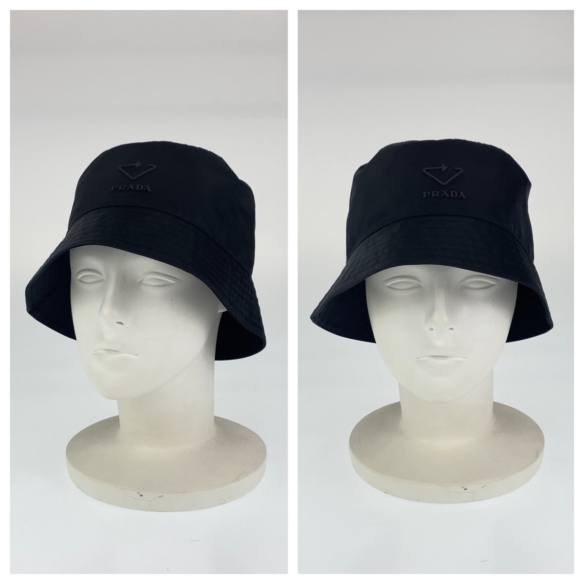 超美品 PRADA プラダ リナイロン 三角ロゴ 男女兼用 サイズS 内径56