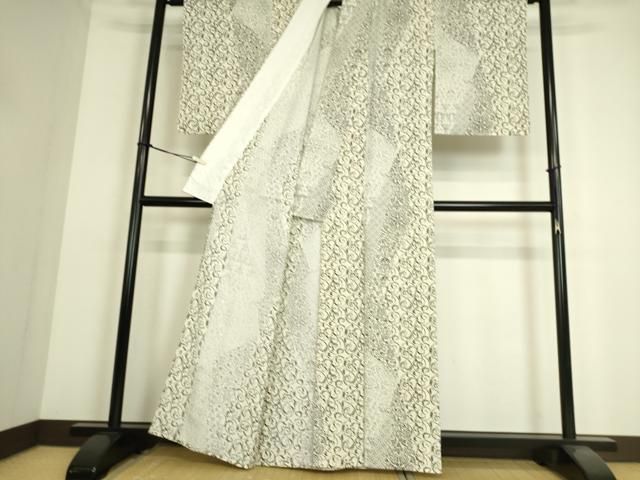 平和屋着物▽小紋 単衣 正倉院花唐草文 洗える着物 DAAS0246az