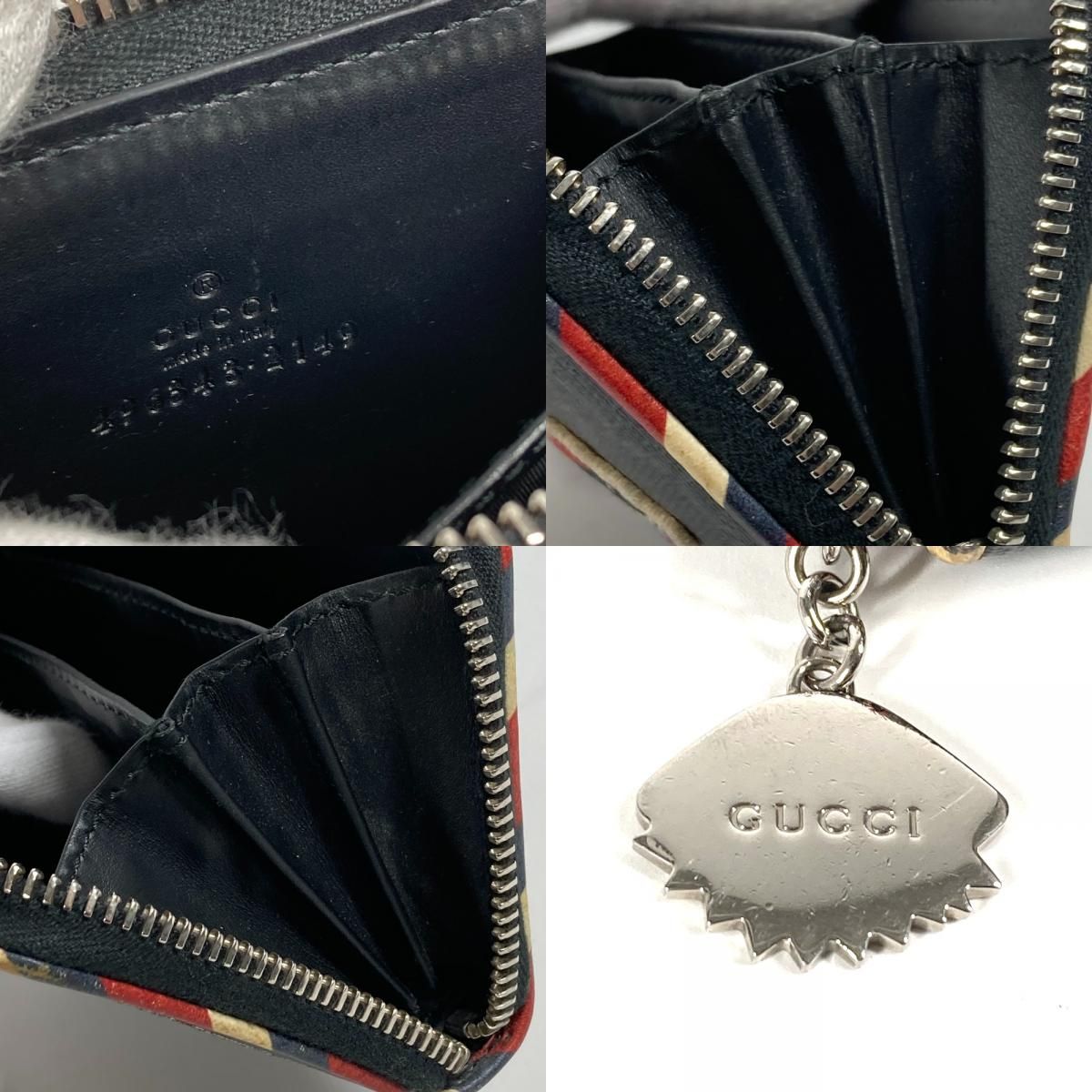 GUCCI グッチ コインケース ナイトクーリエ ロゴ タイガー ワッペン 