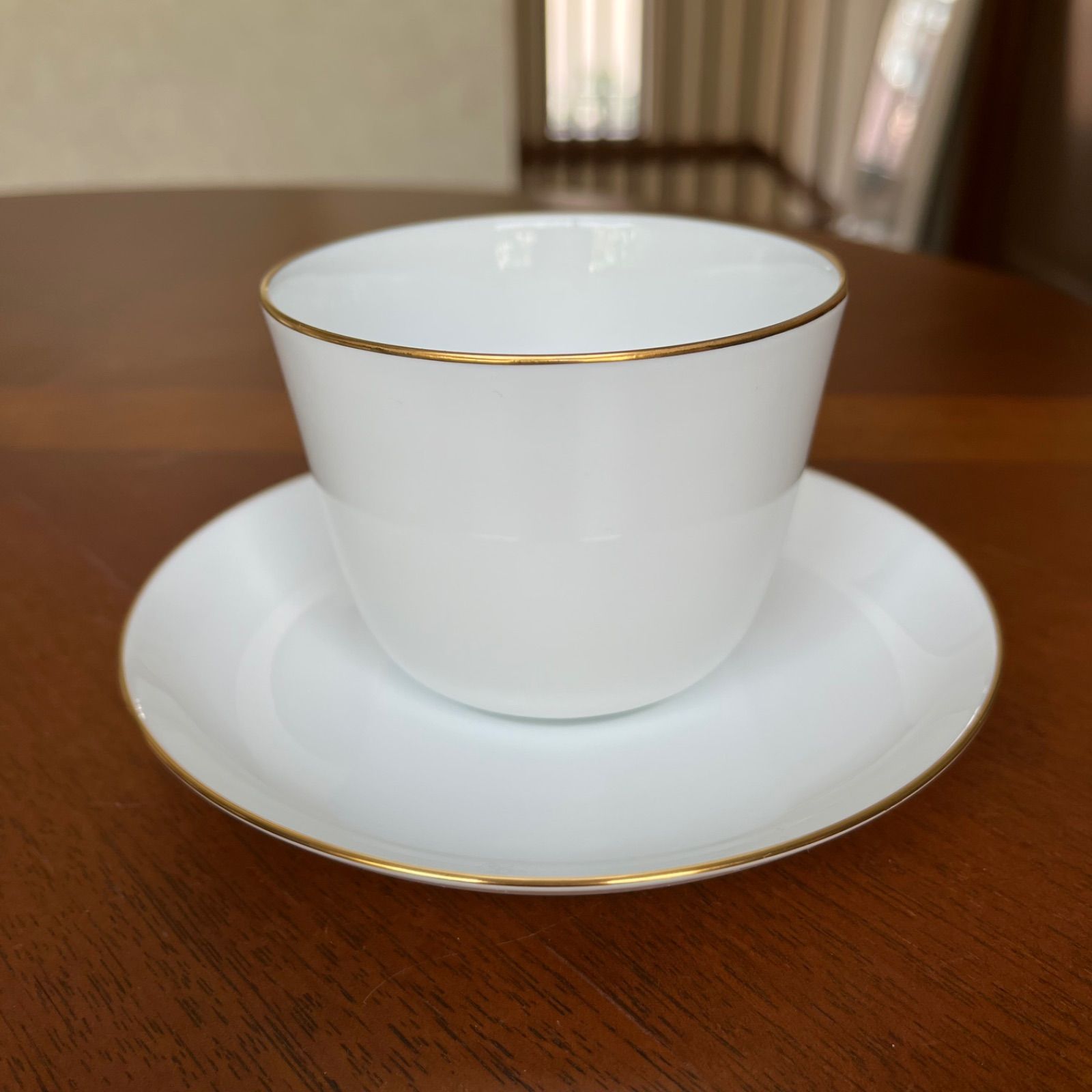 未使用美品】大倉陶園☆ゴールドライン☆モーニングトリオペア