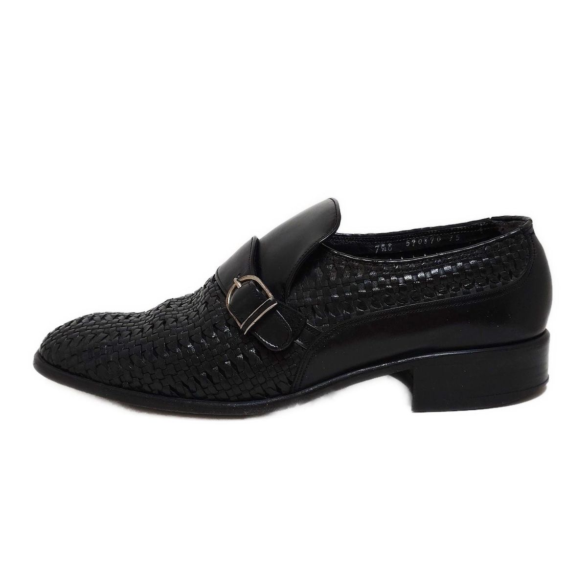 【再入荷】 BALLY(バリー) シューズ 7 1/2 メンズ - 黒 編み込み レザー 靴