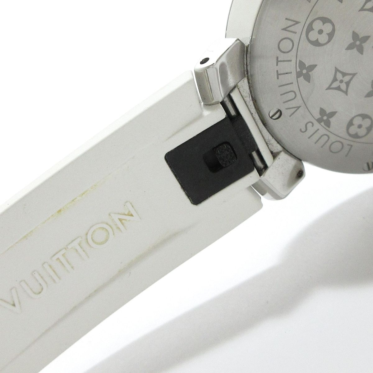 LOUIS VUITTON(ヴィトン) 腕時計 タンブールスリム mm レインボー QA159 レディース SS/日本限定/ラバーベルト シルバー