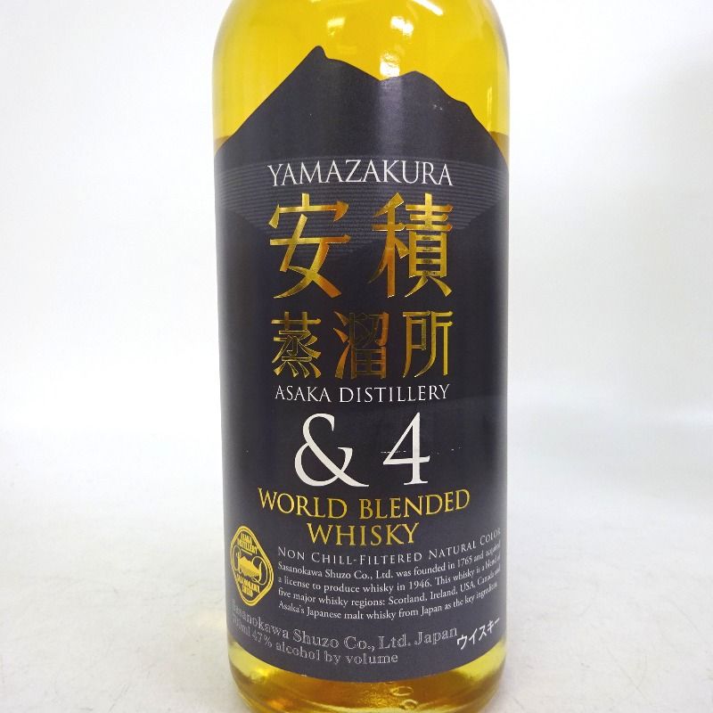 ウイスキー笹の川酒造 山桜 安積蒸溜所 &4 700ml - お酒販売店