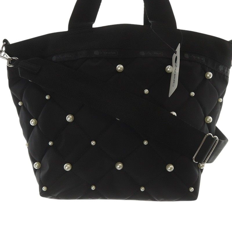 レスポートサック LesportSAC BUCKET TOTE W PEARLSブラックパール