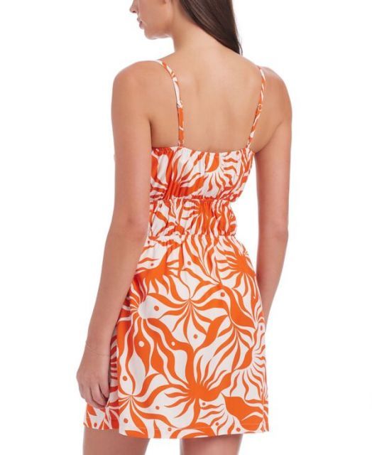 サンクチュアリー レディース ワンピース トップス Women s Front-Tied Mini Dress Cover-Up White Sand