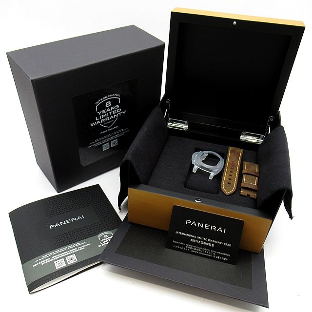 レ*実様 パネライ　ルミノールマリーナクアランタ40mm　箱、保証書、ラバースト パネライ ルミノール マリーナ クアランタ 40mm PAM01270 箱 保証書
