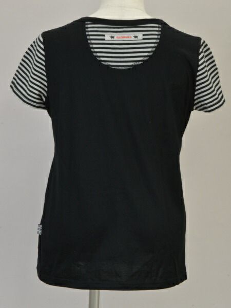 ALBEROBELLO - アルベロベロ ALBEROBELLO ぶたさん Tシャツ/カットソー ブラック レディース j_p F-S4488 アルベロベロ ALBEROBELLO ぶたさん Tシャツ/カットソー