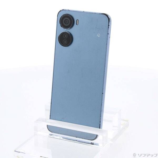 スマートフォン・携帯電話 〔品〕 Libero 5G IV 128GB ブルー ZESCD1 Y