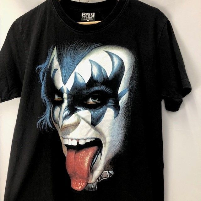 KISS シャツ　状態悪いが味あり KISS シャツ状態悪いが味あり