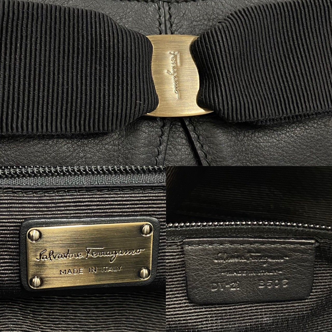 極 美品 Salvatore Ferragamo サルヴァトーレフェラガモ ロゴ ヴァラ