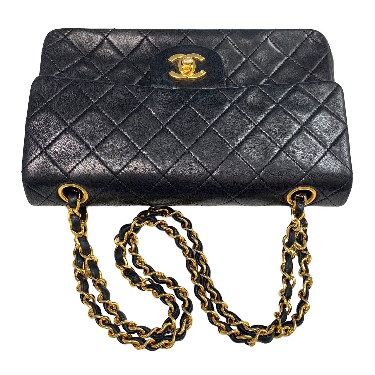 CHANEL ショルダーバッグ　ECLAIRファスナー　ヴィンテージ　美品 CHANEL 2008年頃製 スケールスパターンCCマークステッチチェーン
