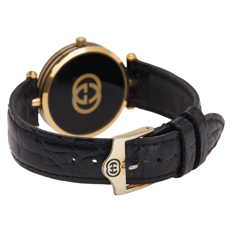 グッチ ベルト（社外品） ゴールド ブラック ステンレススチール  