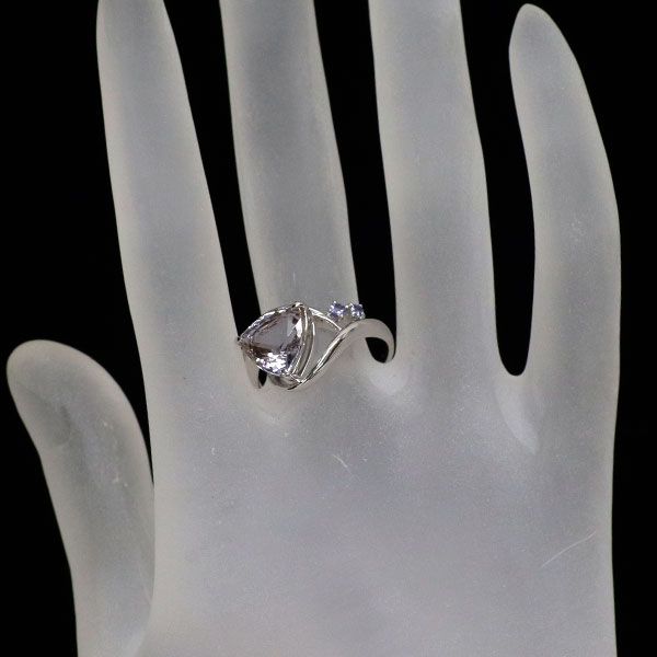 美品 Pt900 ダイヤ付 天然タンザナイト リング TZ1.12 D0.08 Pt900 タンザナイト ダイヤモンド リング 1.28ct D0.36ct - メルカリ