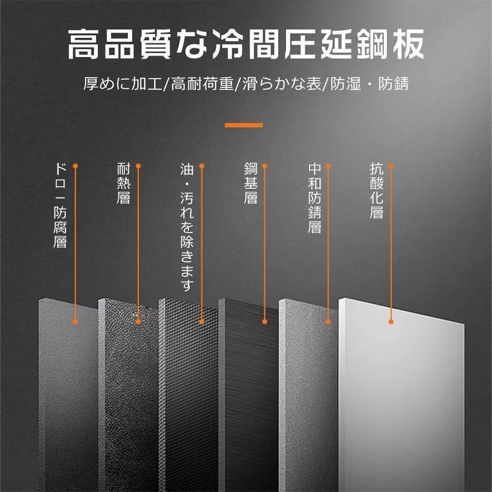 引き出し 大容量収納 鍵付き 頑固 長持ち スチール書庫 完成品 オフィスキャビネット 4段引き出し ホワイト Jiza 高さ650MM