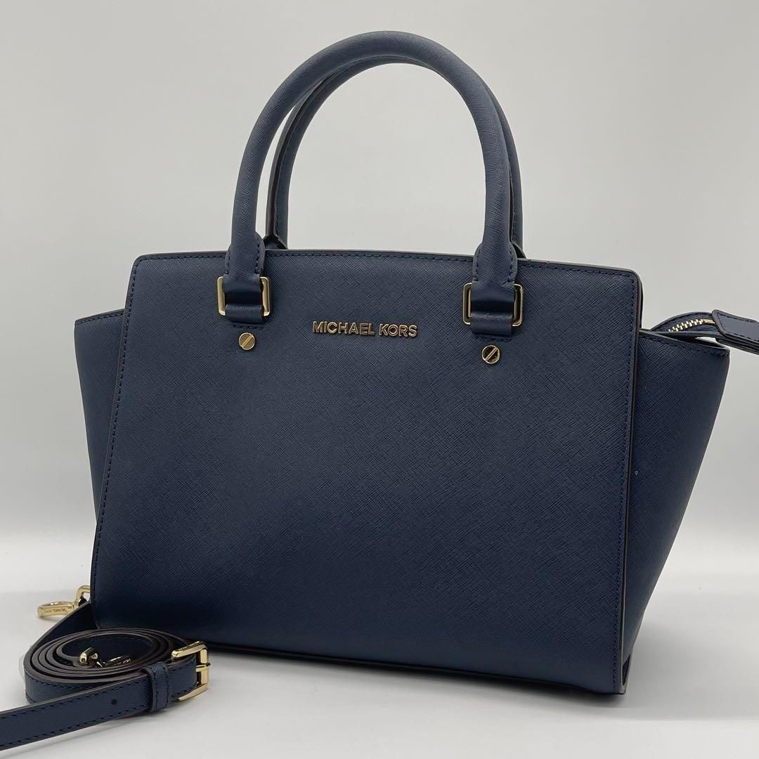 ✨極美品✨MICHAELKORS SELMA マイケルコース セルマ 紺色 - メルカリ