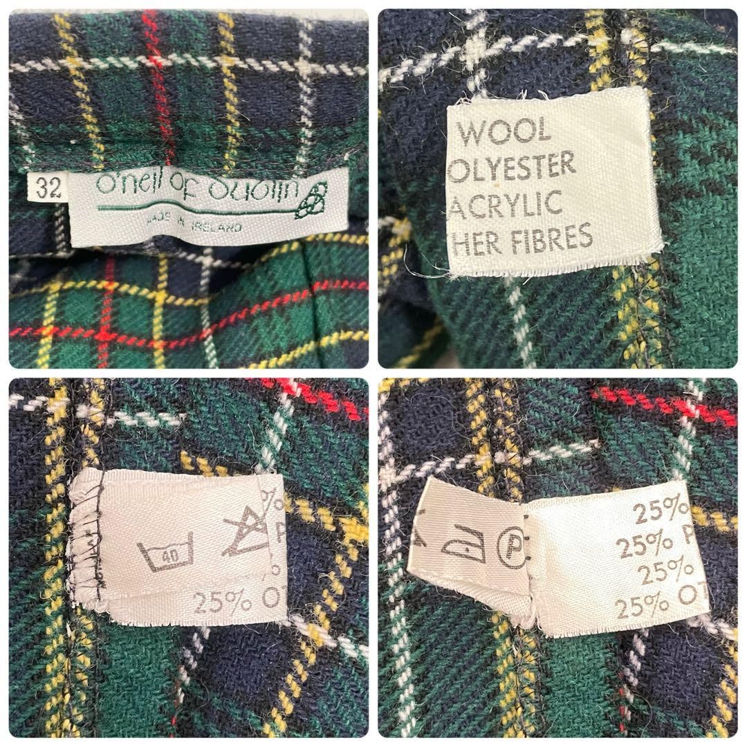 チェックラップスカート