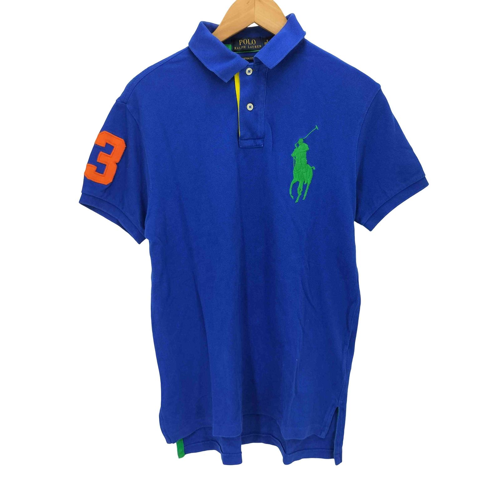 美品 POLO ラルフローレン ビッグ ポニー ポロ シャツ ナンバリング 赤 ポロラルフローレン POLO RALPH LAUREN ビッグ ポニー 刺繍