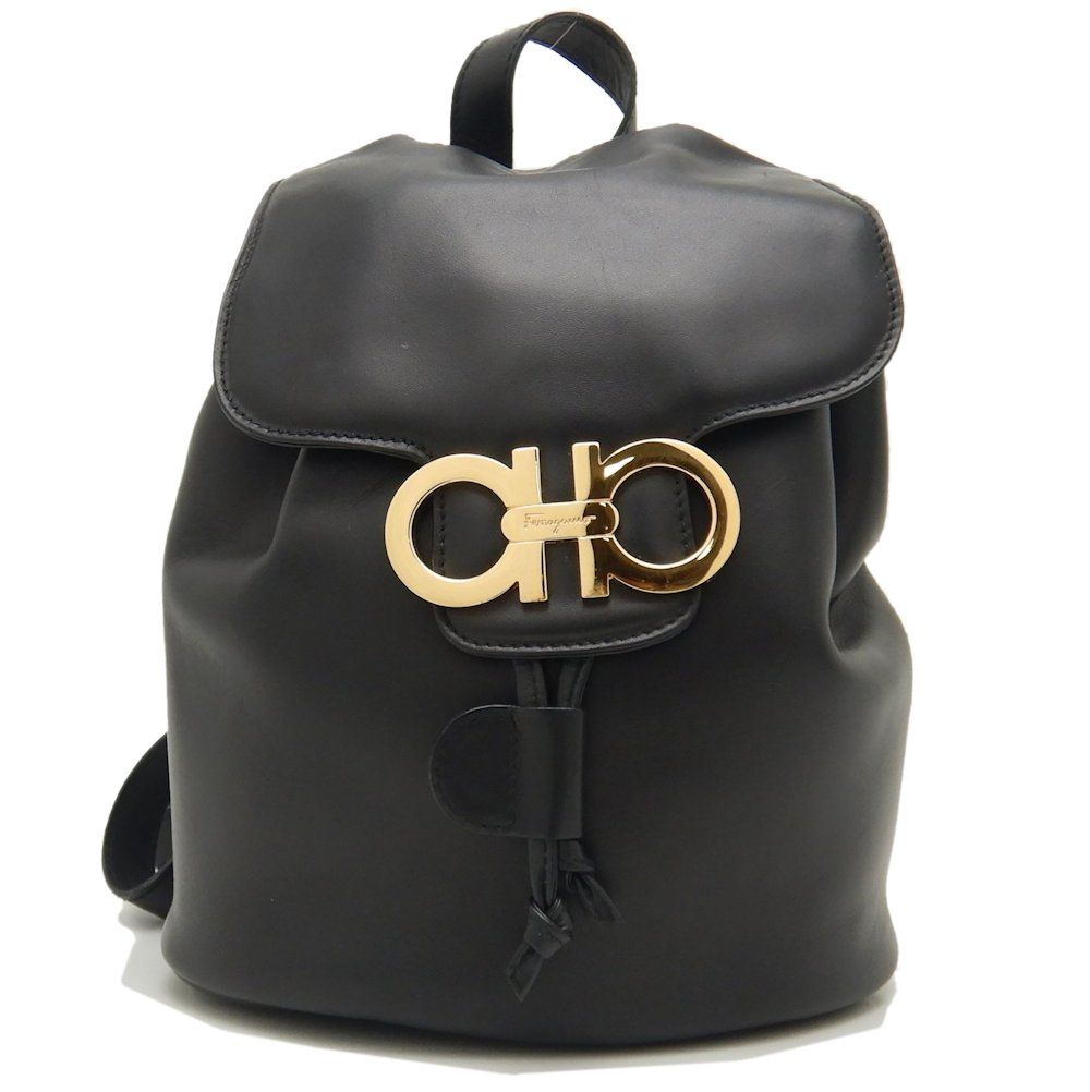 Salvatore Ferragamo ブラック リュック Salvatore Ferragamo サルヴァトーレフェラガモ リュック