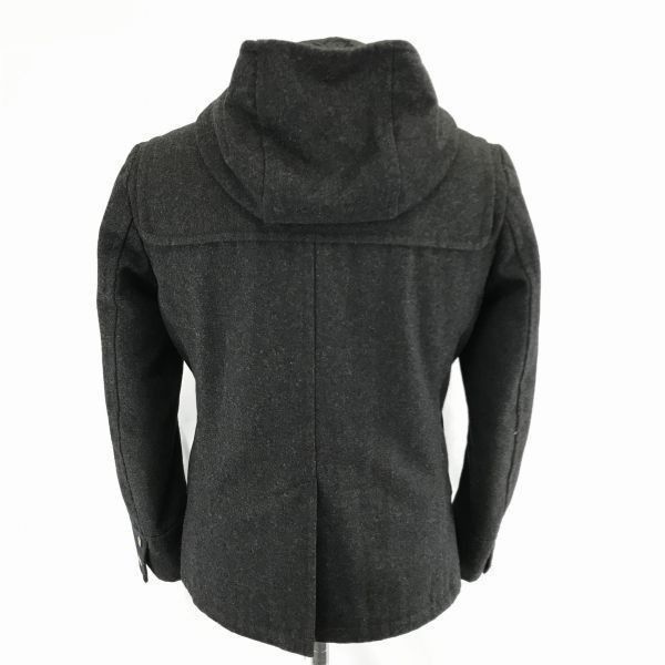 ナノ ユニバース☆ウール/ダッフルコート【メンズS/グレー系】裏地