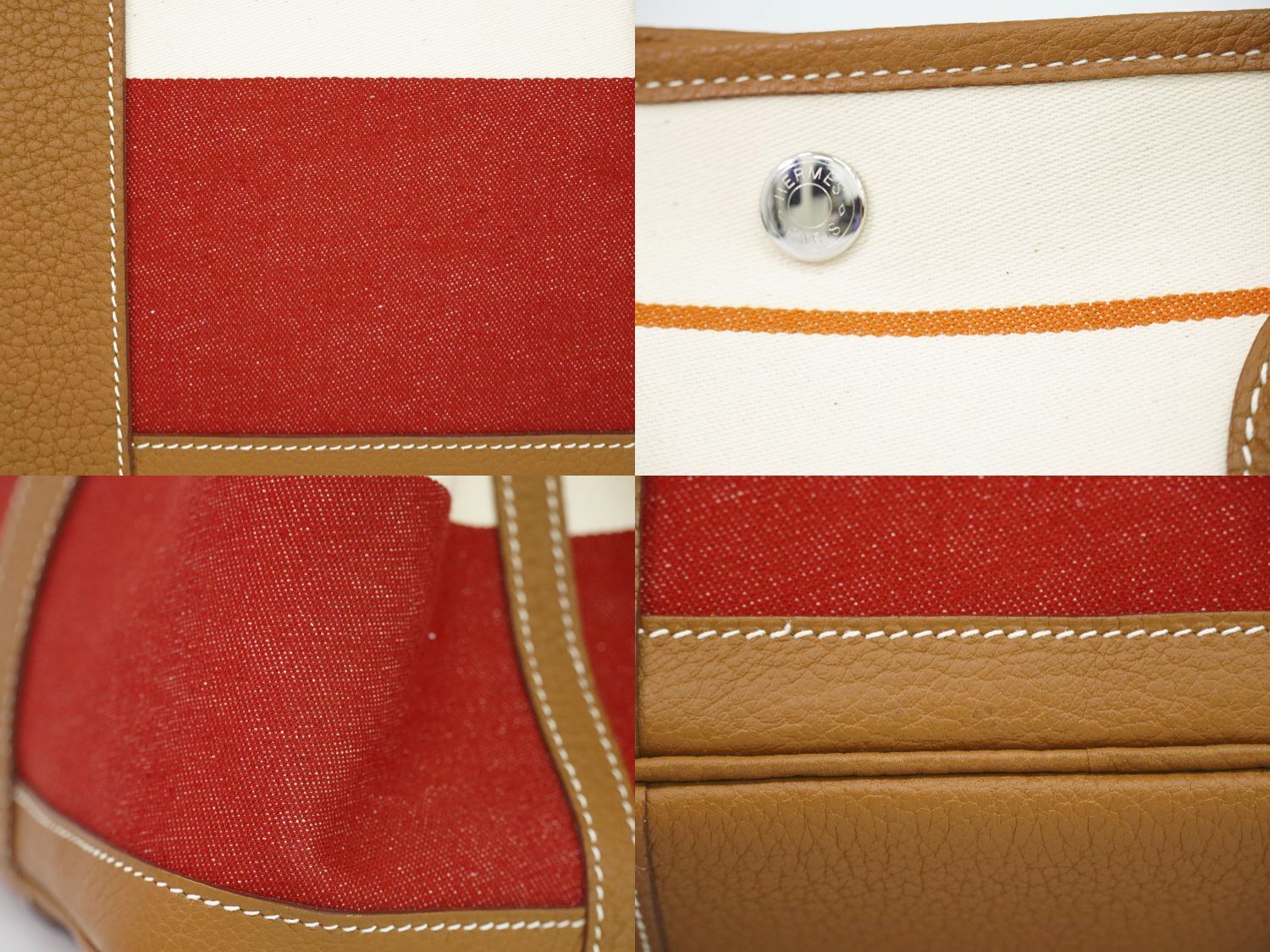 本物 エルメス HERMES ガーデンパーティ PM トートバッグ ハンドバッグ