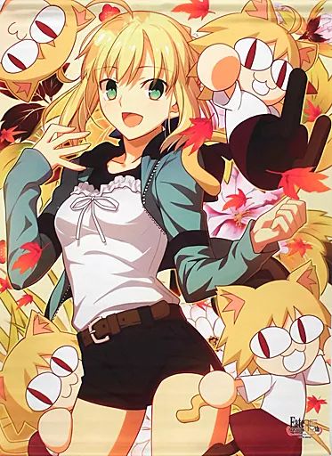 新品未開封　TYPE-MOON展　タペストリー　B2　3本　セット　まとめ売り 中古】タペストリー セイバー(秋/Fateシリーズ) TYPE-MOON イラストB2