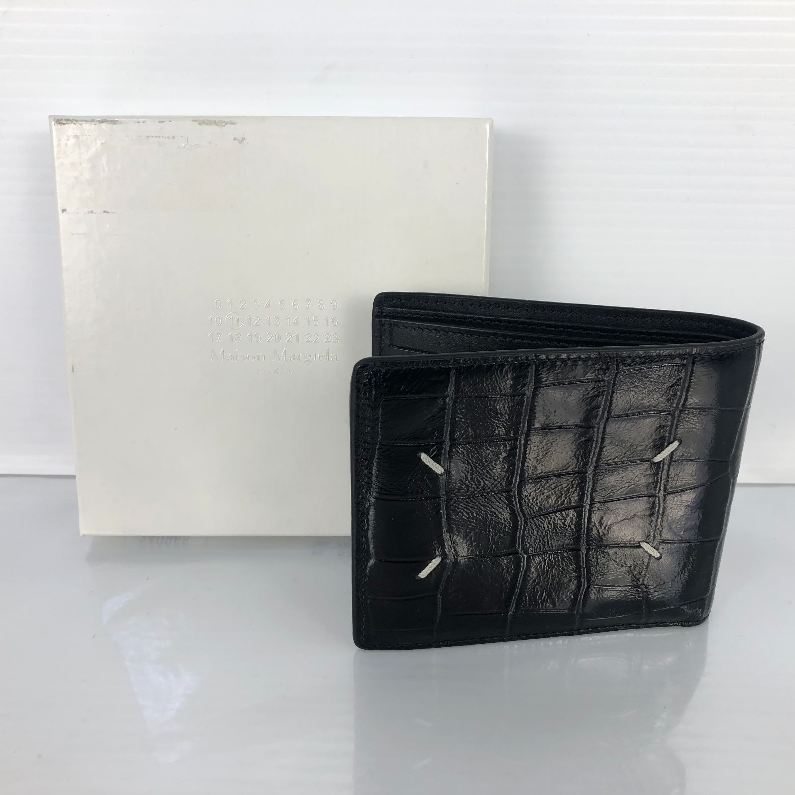 Maison Margiela メゾンマルジェラ イタリア製 二つ折り財布 ブラック 