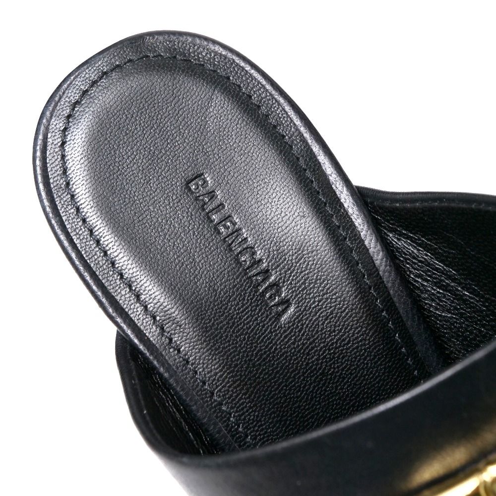 □美品□BALENCIAGA バレンシアガ サンダル サイズ35 BBロゴ