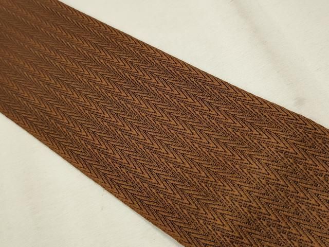 平和屋着物○男性 本場筑前博多織 角帯 吉祥文 寺嶋織物謹製 証紙付き