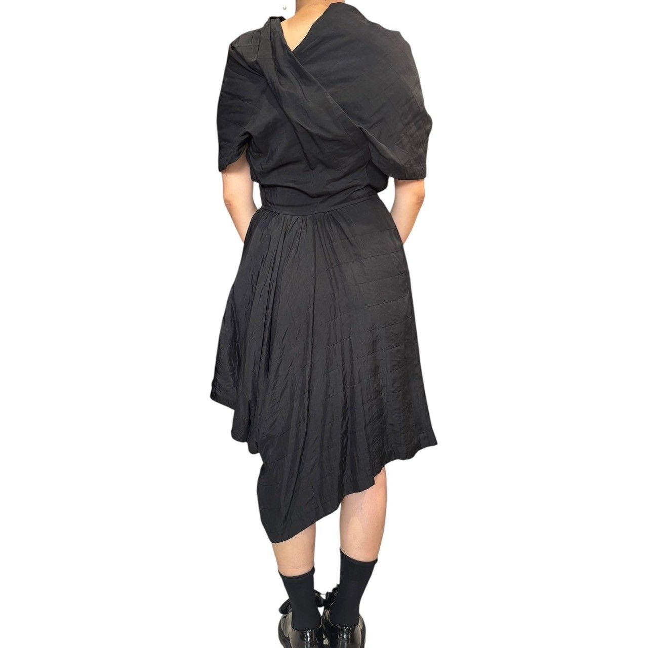 コムデギャルソン ケープコート アシンメトリー 羽織 80s COMME des GARCONS NOIR(コムデギャルソンノアール) 80's シルク