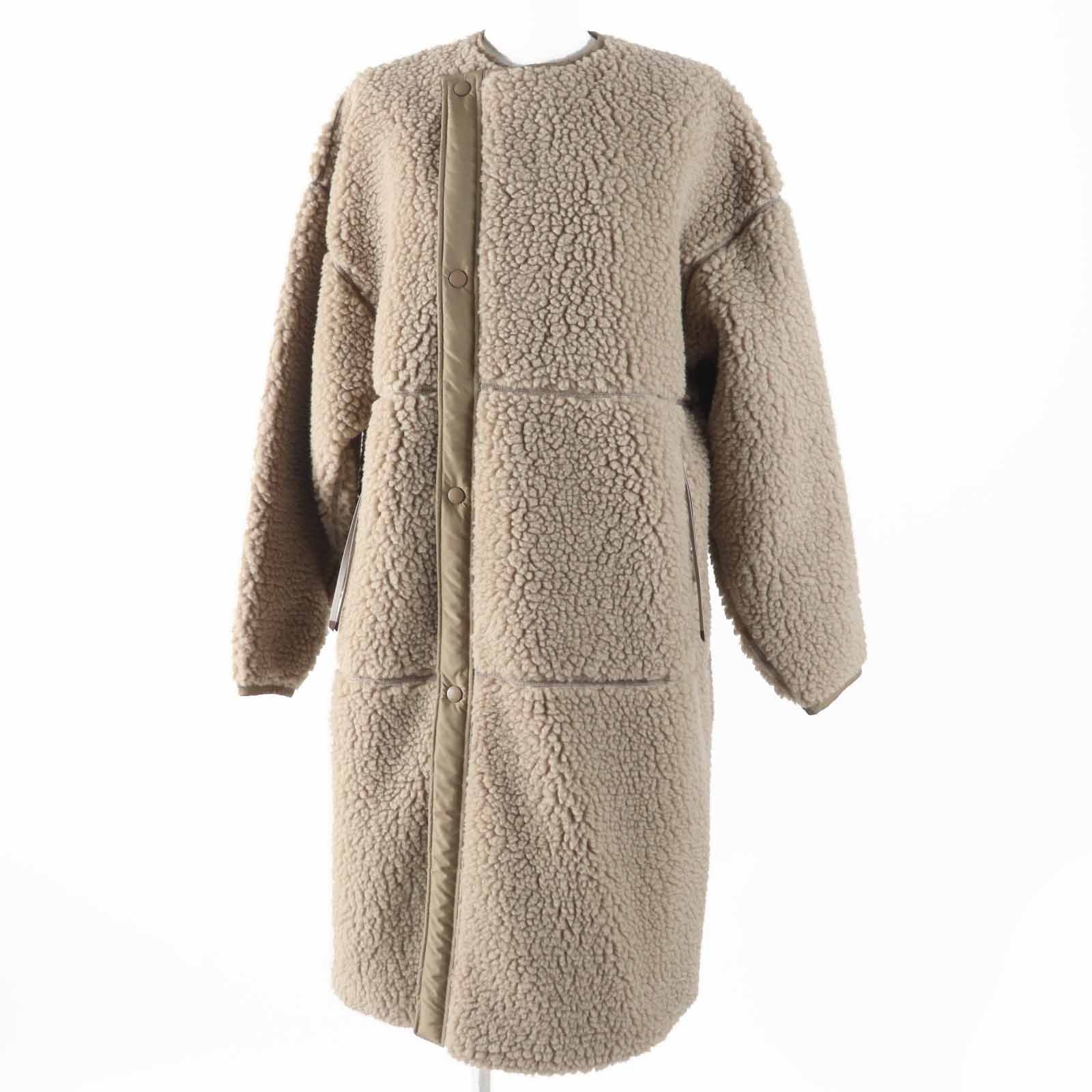 美品】HYKE FAUX SHEARLING COAT ボアロングコート 【公式通販】